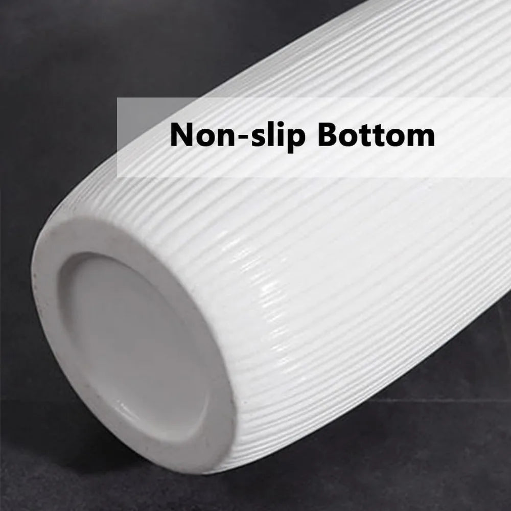 Big White Floor Vase, Tall Floor Vase, Large Decorative Flower Vases for Decor Living Room Modern Home Office Bedroom