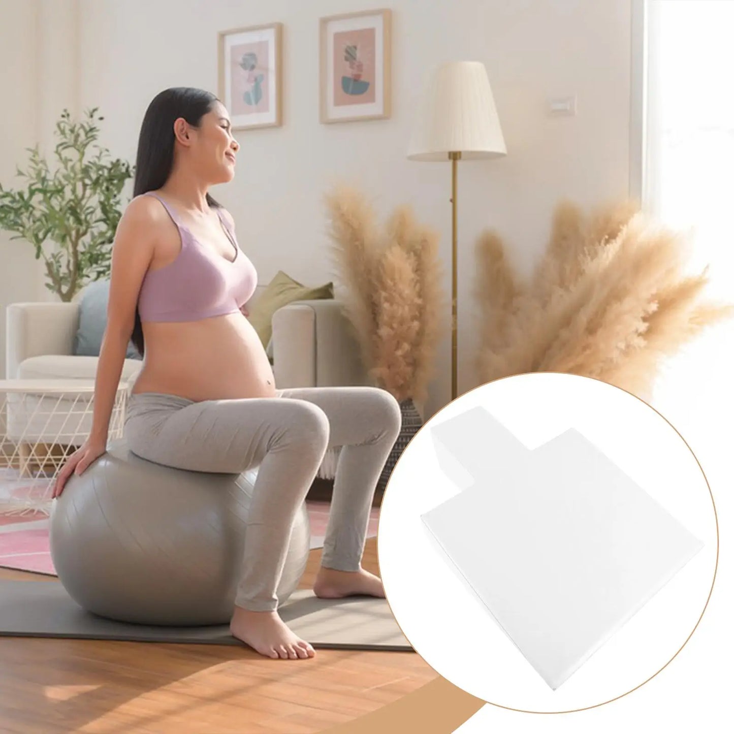 Wedge Block for Pilates Reformer Machine, Raises Block Upholstered Wedge for Balance Fitness Training Stretching Muscle Building