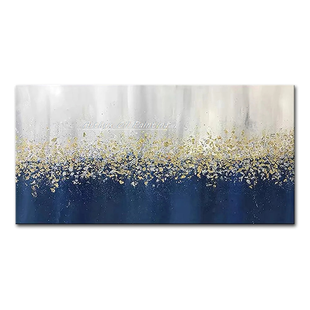 Arthyx,Large Handpainted Palette Knife Tree Oil Painting on Canvas,Modern Abstract Landscape Art Poster,Wall Pictures,Home Decor