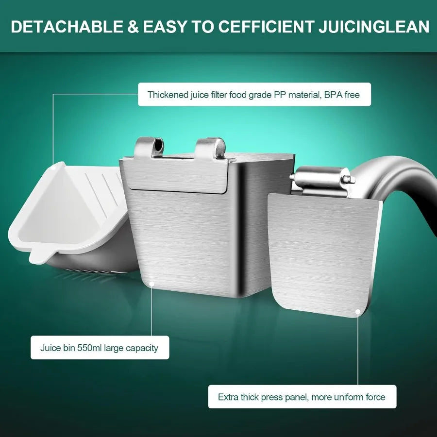 Stainless Steel Citrus Juicer Press Manual Handheld Lemon Orange Pomegranate Squeezer with NonSlip Grip Rustproof Dishwasher Sa